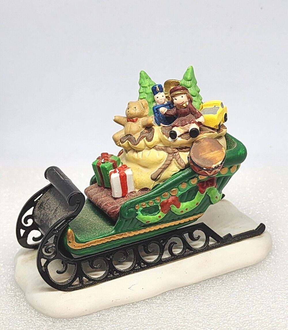 Dept 56 Twelve Days of Dickens' Village SANTA'S SLEIGH 56111 Vintage 1990's